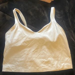 Lululemon align, tank top, white, size 8.